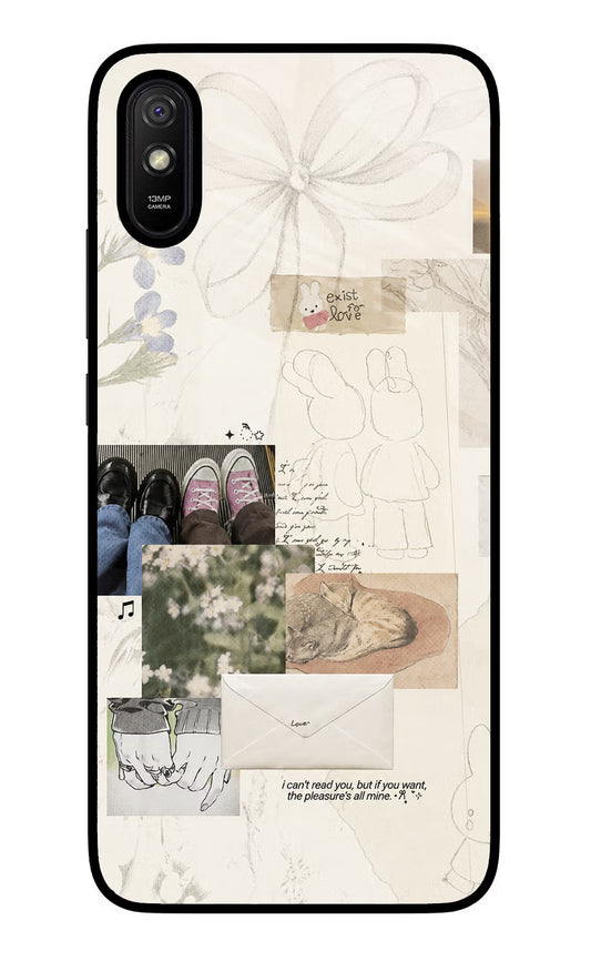 Soft Aesthetic Redmi 9A/9i Glass Case