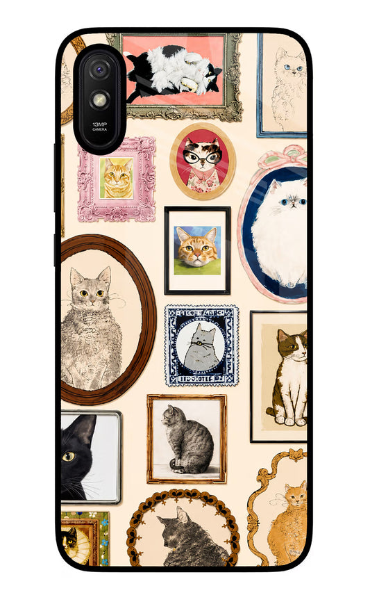 Mirror Cats Redmi 9A/9i Glass Case