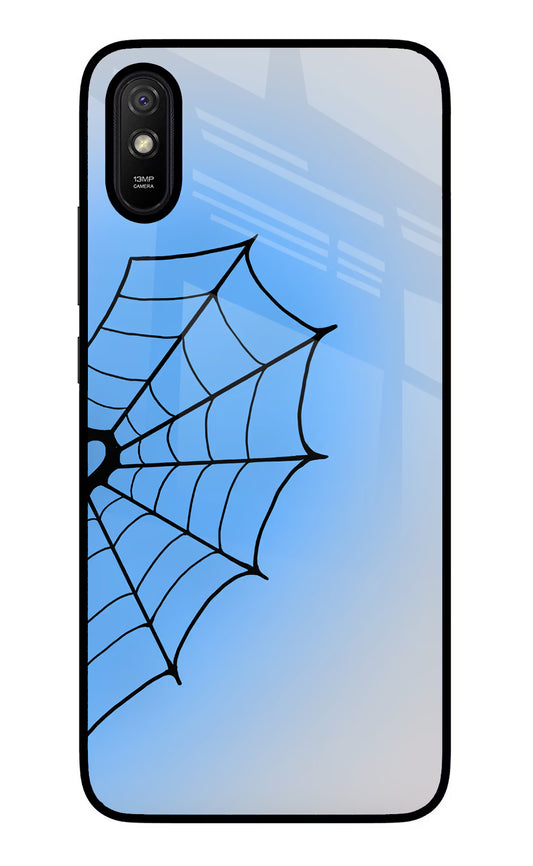 Blue Web Redmi 9A/9i Glass Case