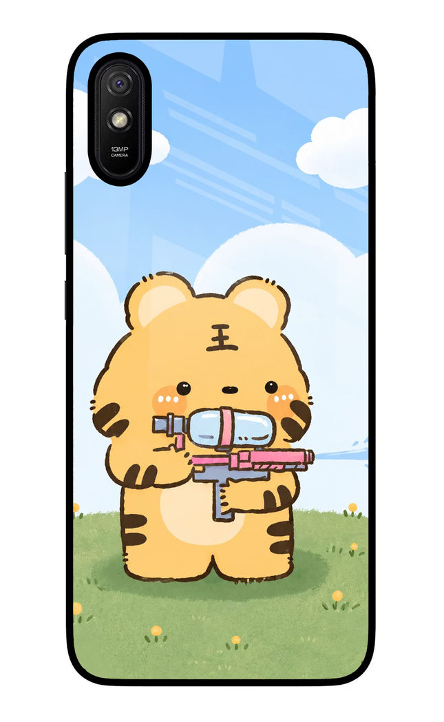 Tiger Treat Redmi 9A/9i Glass Case