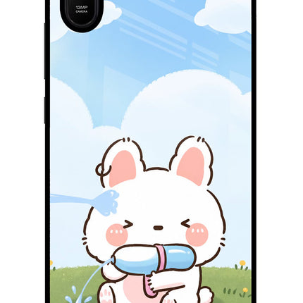 Bunny Treat Redmi 9A/9i Glass Case