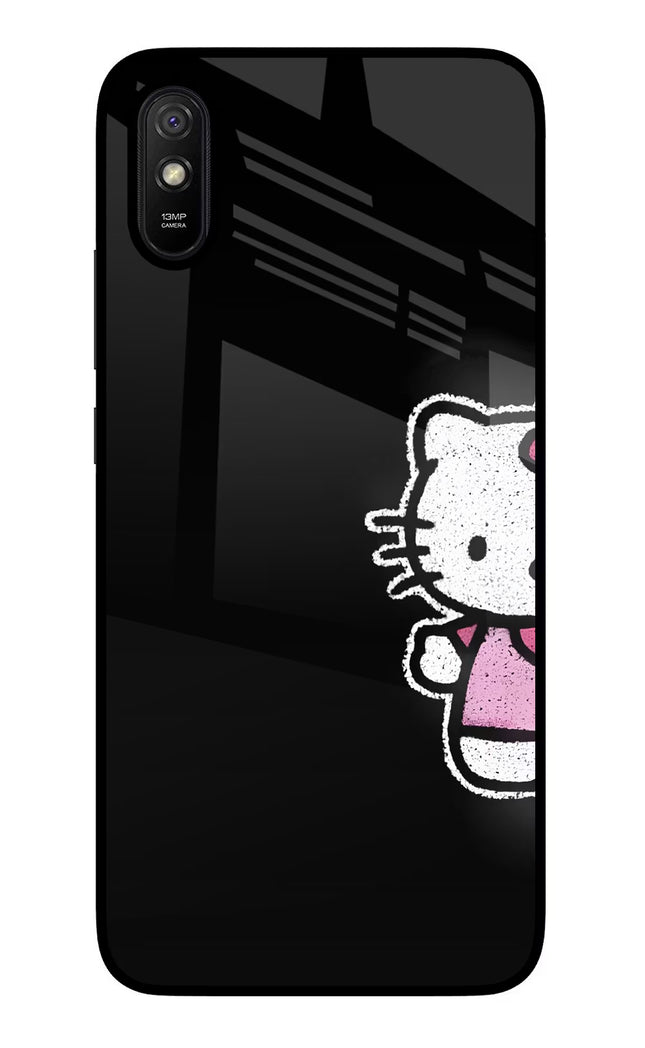Kitty Charm Redmi 9A/9i Glass Case