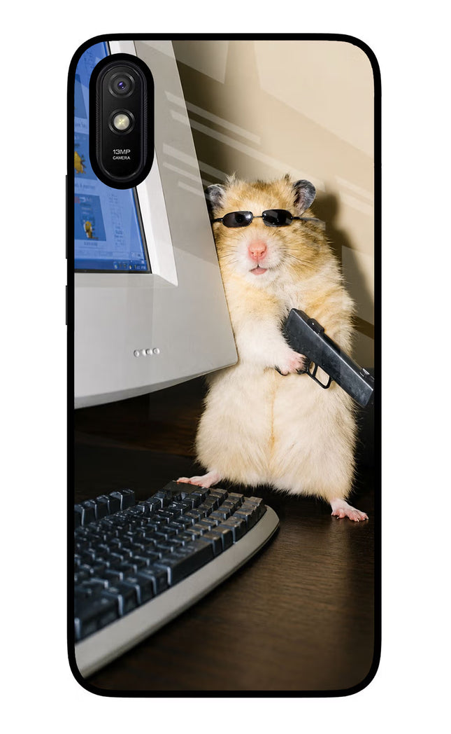 Hacker Hamster Redmi 9A/9i Glass Case