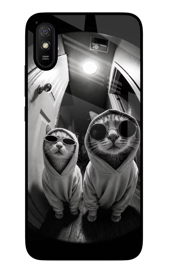Hood Cats Redmi 9A/9i Glass Case