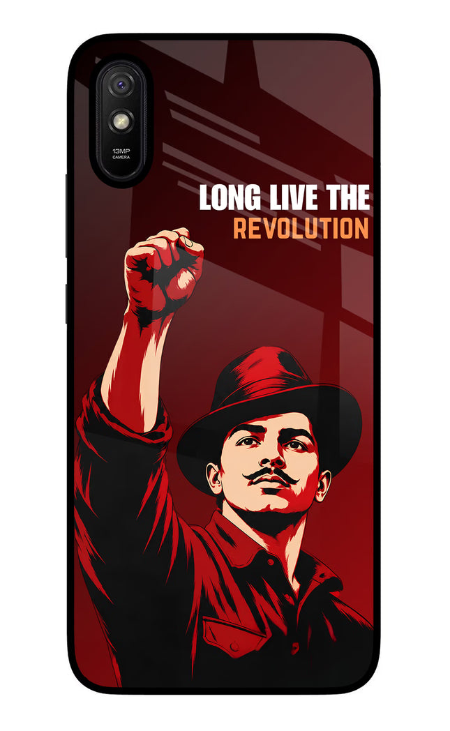 Bhagat Singh Revolution Redmi 9A/9i Glass Case