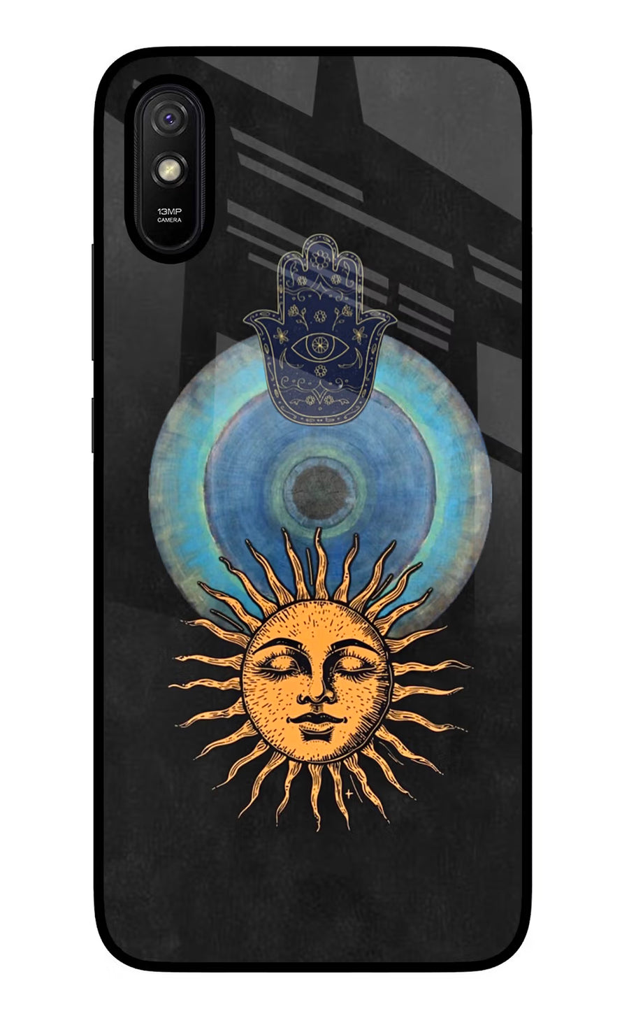 Divine Sun Redmi 9A/9i Back Cover, Glass case