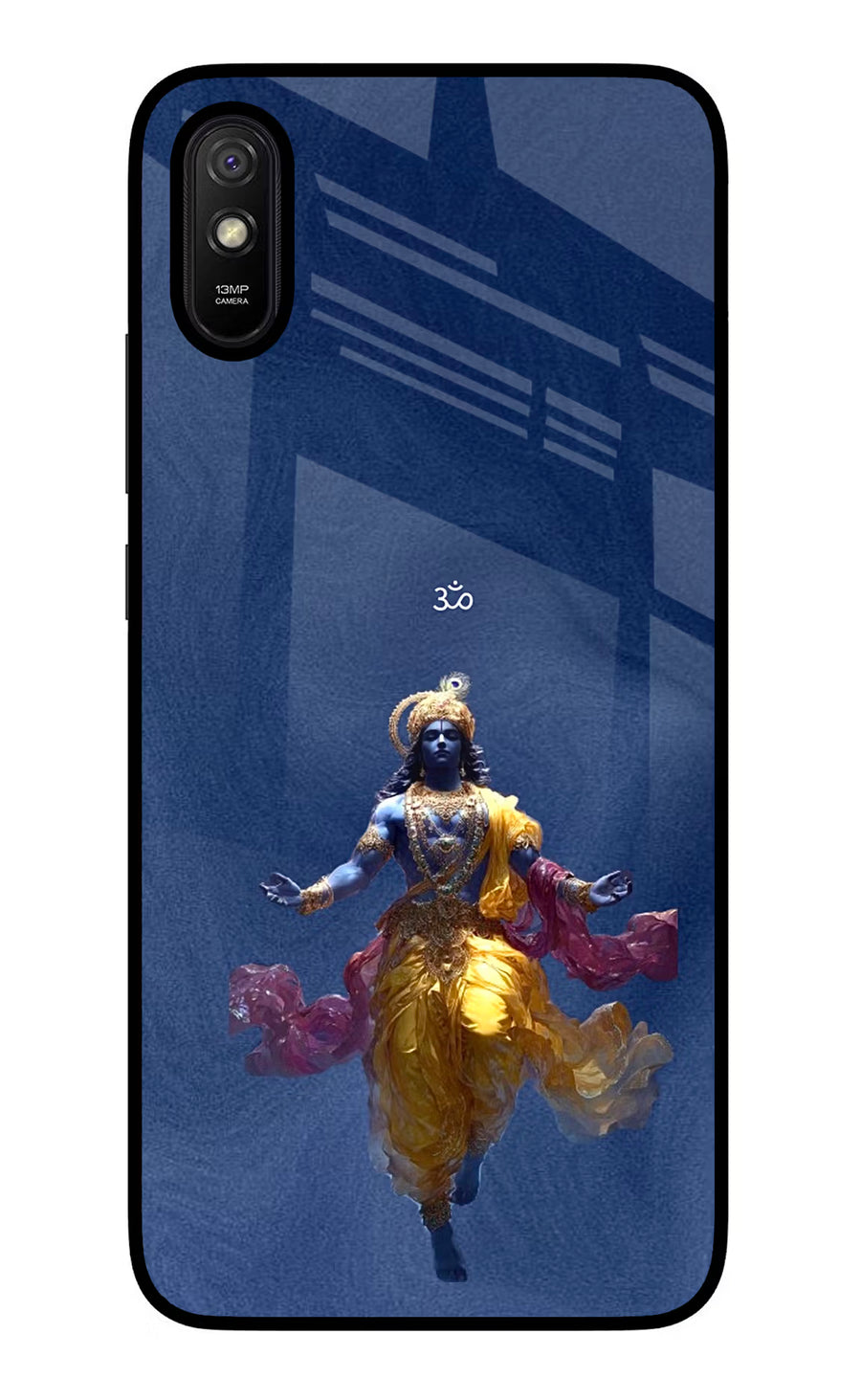 Cosmic Krishna Redmi 9A/9i Back Cover, Glass case