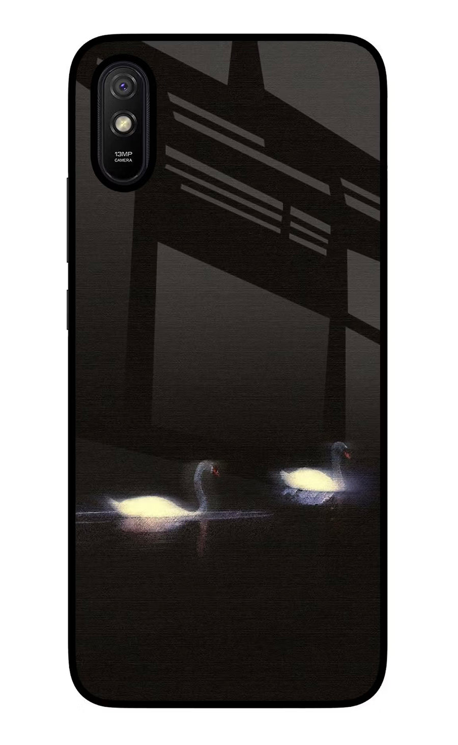 Silent Swans Redmi 9A/9i Back Cover, Glass case