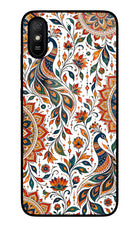 White Mayura Redmi 9A/9i Glass Case