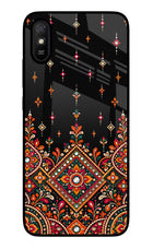 Noir Mehfil Redmi 9A/9i Glass Case