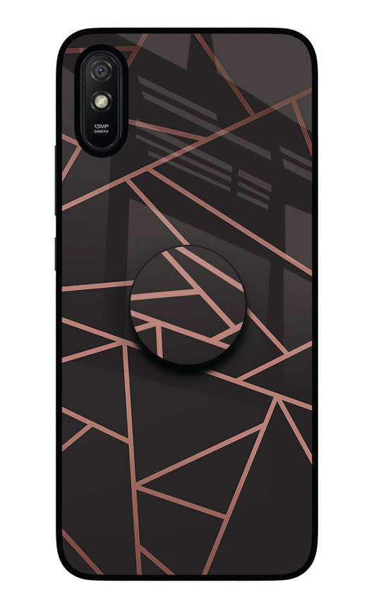 Geometric Pattern Redmi 9A/9i Glass Case