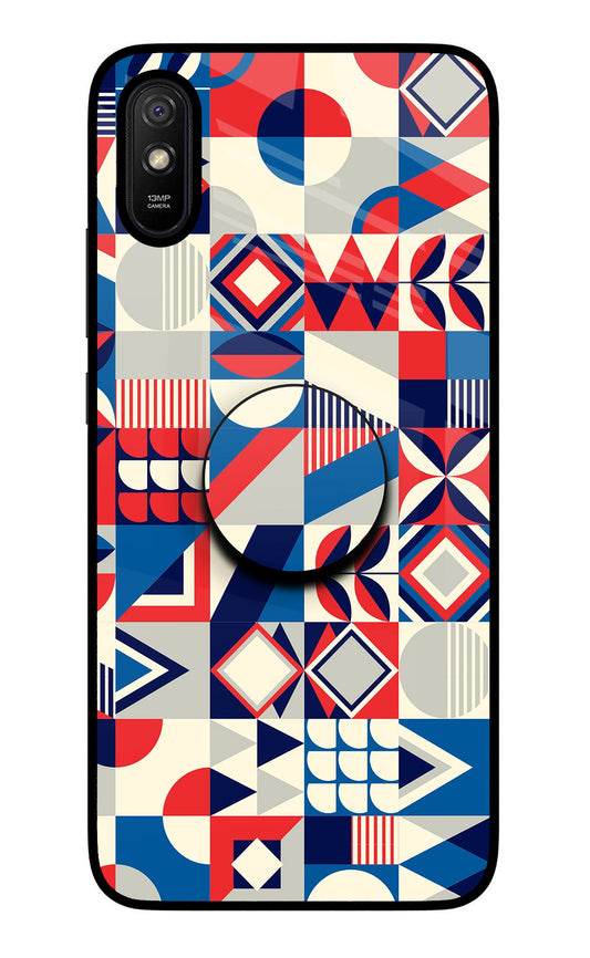 Colorful Pattern Redmi 9A/9i Glass Case