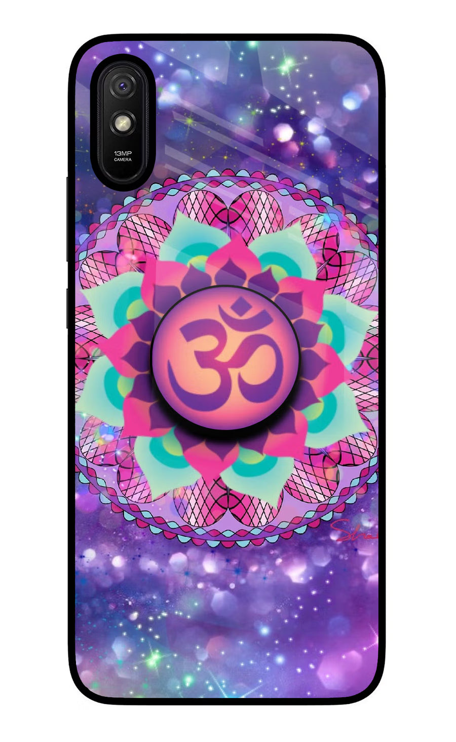 Om Purple Redmi 9A/9i Pop Case, Glass case