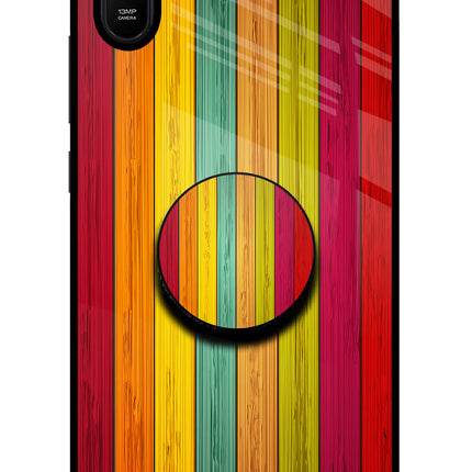 Multicolor Wooden Redmi 9A/9i Pop Case by Casekaro