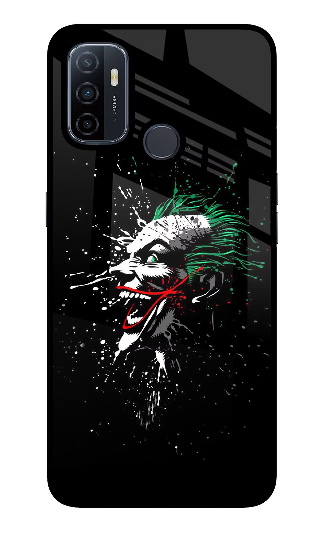 Joker Oppo A53 2020 Glass Case Back Cover by Casekaro