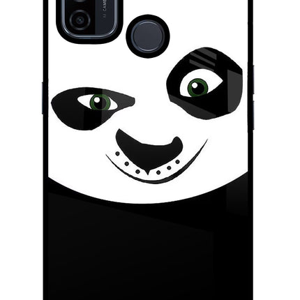 Panda Oppo A53 2020 Glass Case Back Cover by Casekaro