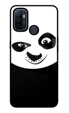 Panda Oppo A53 2020 Glass Case Back Cover by Casekaro