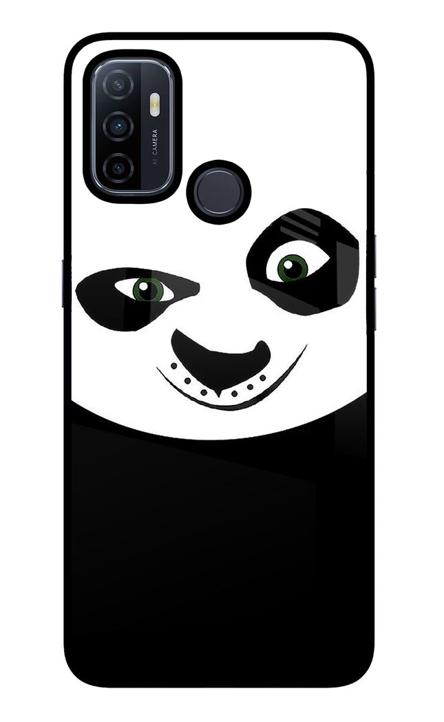 Panda Oppo A53 2020 Glass Case Back Cover by Casekaro