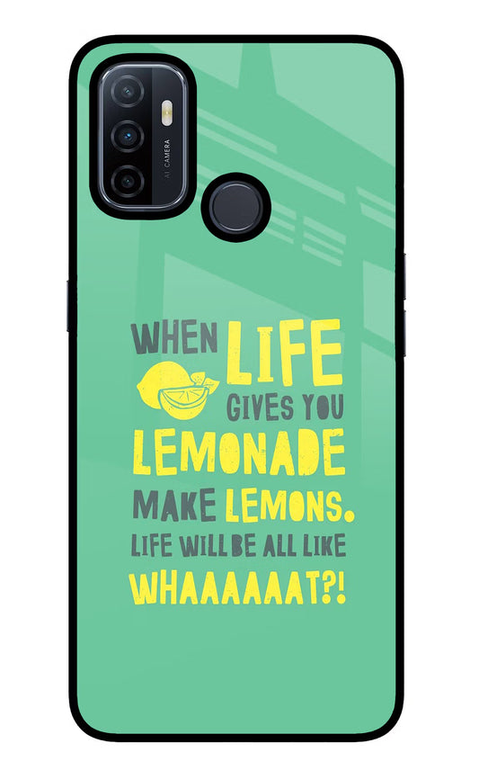 Quote Oppo A53 2020 Glass Case