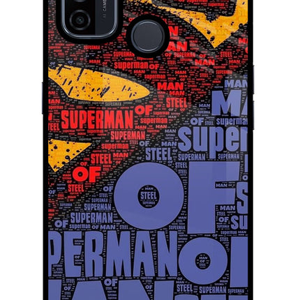 Superman Oppo A53 2020 Glass Case Back Cover by Casekaro