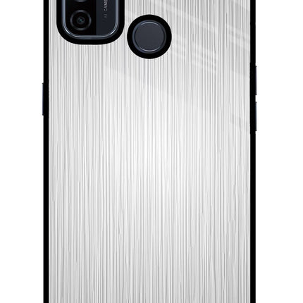Wooden Grey Texture Oppo A53 2020 Glass Case Back Cover by Casekaro