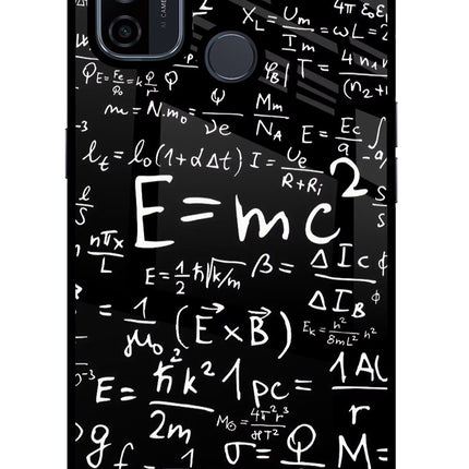 Physics Formula Oppo A53 2020 Glass Case Back Cover by Casekaro