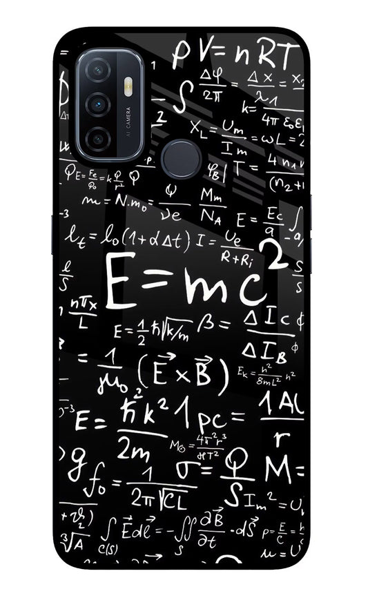 Physics Formula Oppo A53 2020 Glass Case