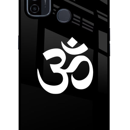 Om Oppo A53 2020 Glass Case Back Cover by Casekaro