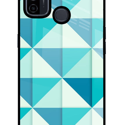 Abstract Oppo A53 2020 Glass Case Back Cover by Casekaro