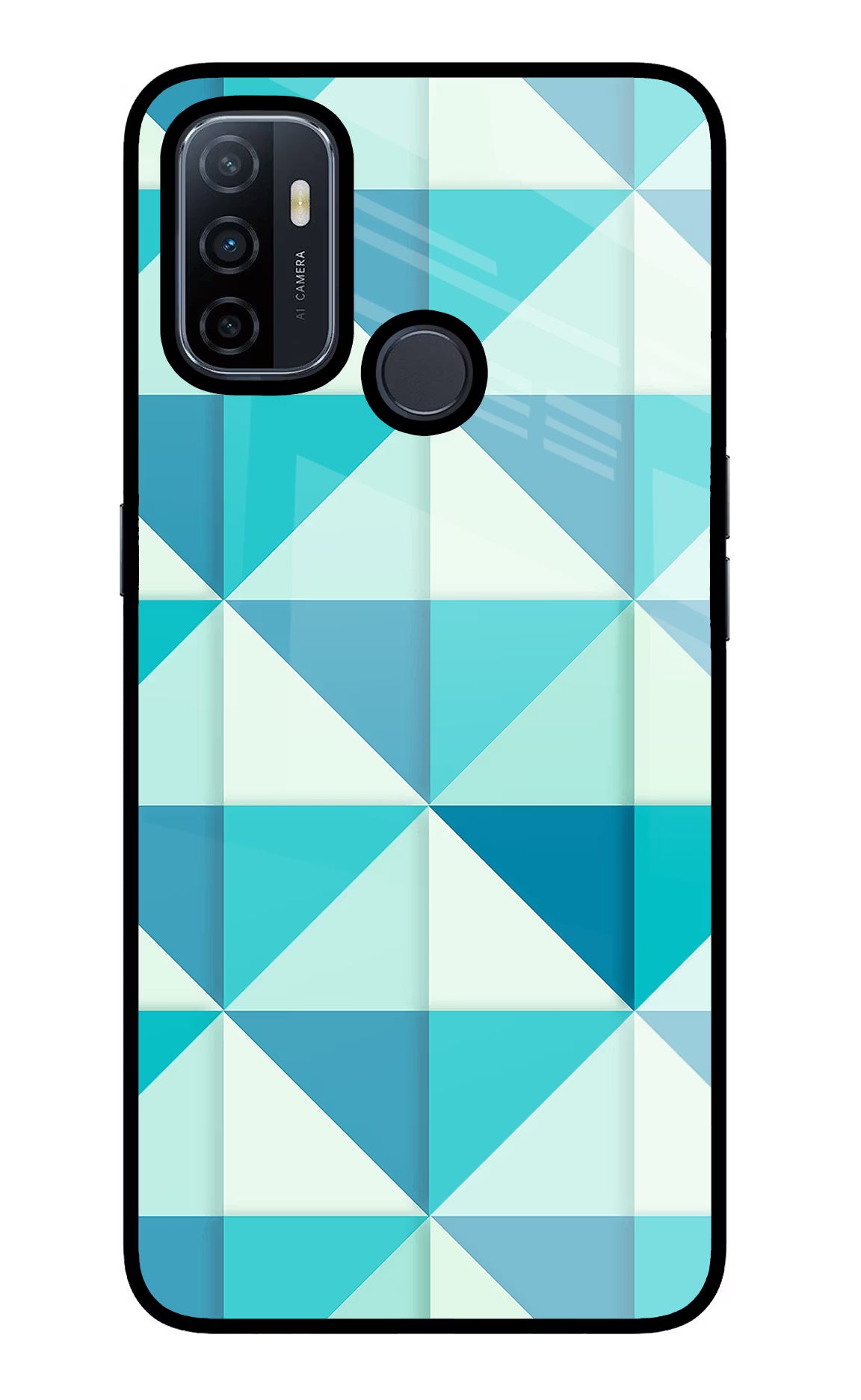 Abstract Oppo A53 2020 Glass Case Back Cover by Casekaro