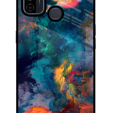 Artwork Paint Oppo A53 2020 Glass Case Back Cover by Casekaro