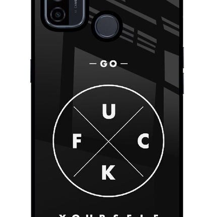 Go Fuck Yourself Oppo A53 2020 Glass Case Back Cover by Casekaro