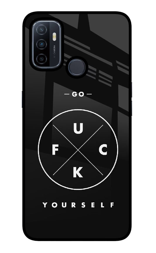Go Fuck Yourself Oppo A53 2020 Glass Case