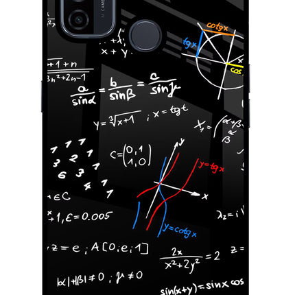 Mathematics Formula Oppo A53 2020 Glass Case Back Cover by Casekaro