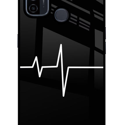Heart Beats Oppo A53 2020 Glass Case Back Cover by Casekaro
