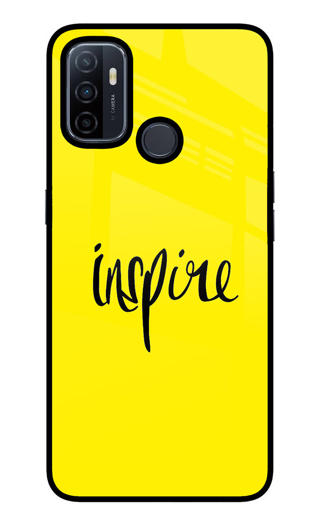 Inspire Oppo A53 2020 Glass Case Back Cover by Casekaro