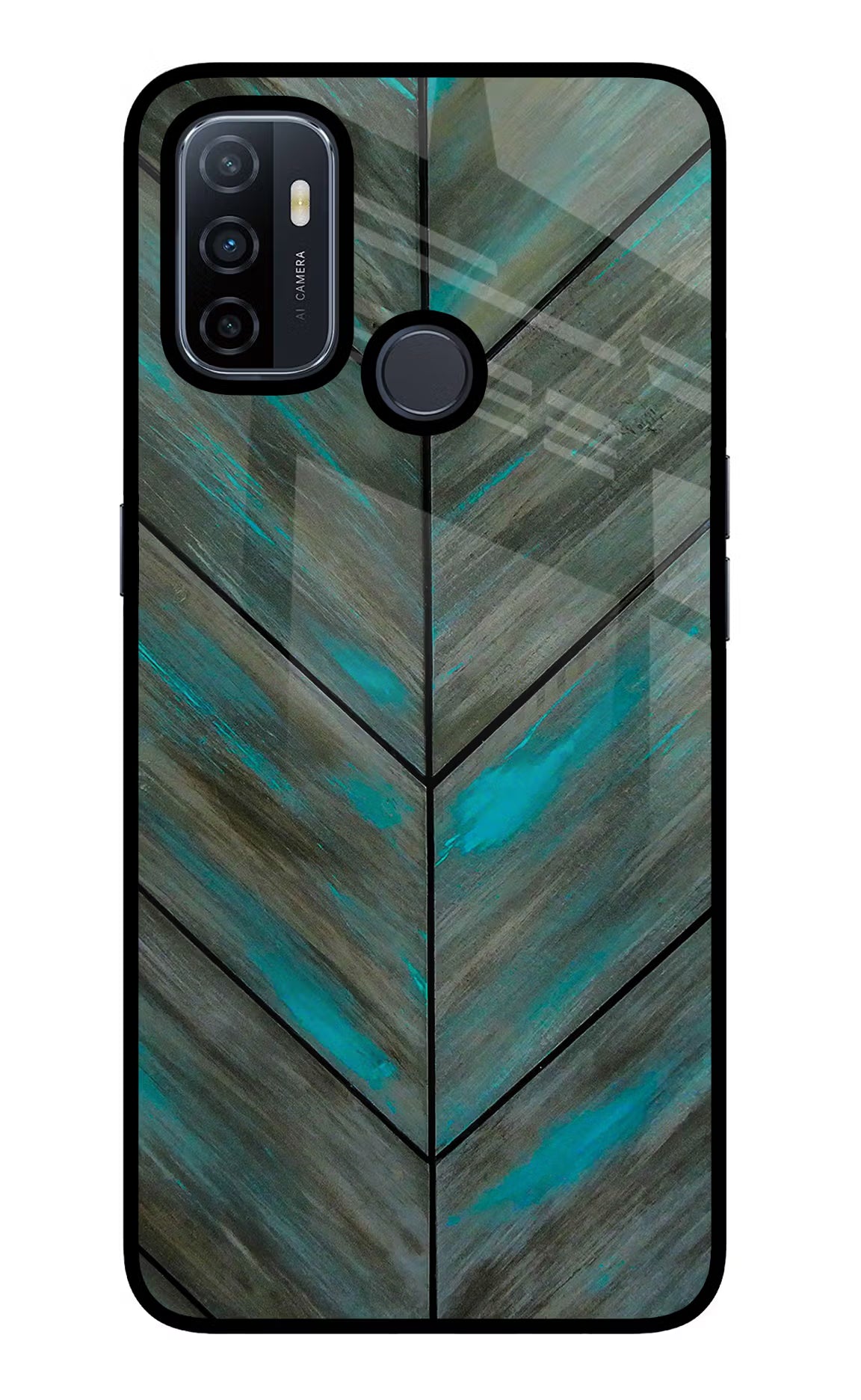 Pattern Oppo A53 2020 Glass Case Back Cover by Casekaro