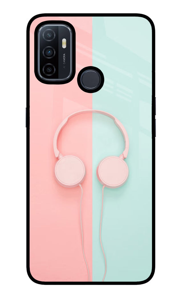 Music Lover Oppo A53 2020 Glass Case Back Cover by Casekaro