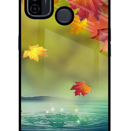 Flowers Oppo A53 2020 Glass Case Back Cover by Casekaro