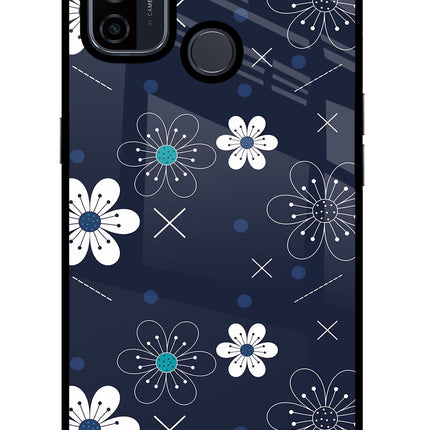 Flowers Oppo A53 2020 Glass Case Back Cover by Casekaro