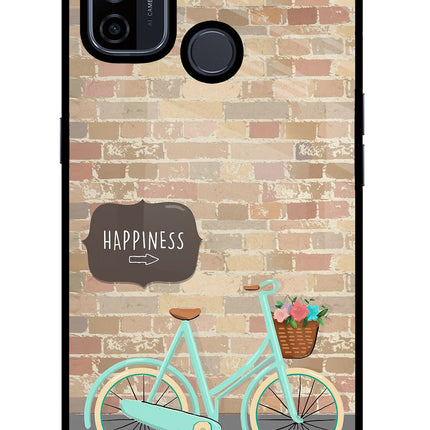 Happiness Artwork Oppo A53 2020 Glass Case Back Cover by Casekaro