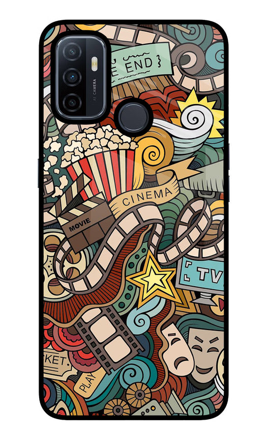 Cinema Abstract Oppo A53 2020 Glass Case