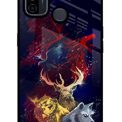 Game Of Thrones Oppo A53 2020 Glass Case Back Cover by Casekaro