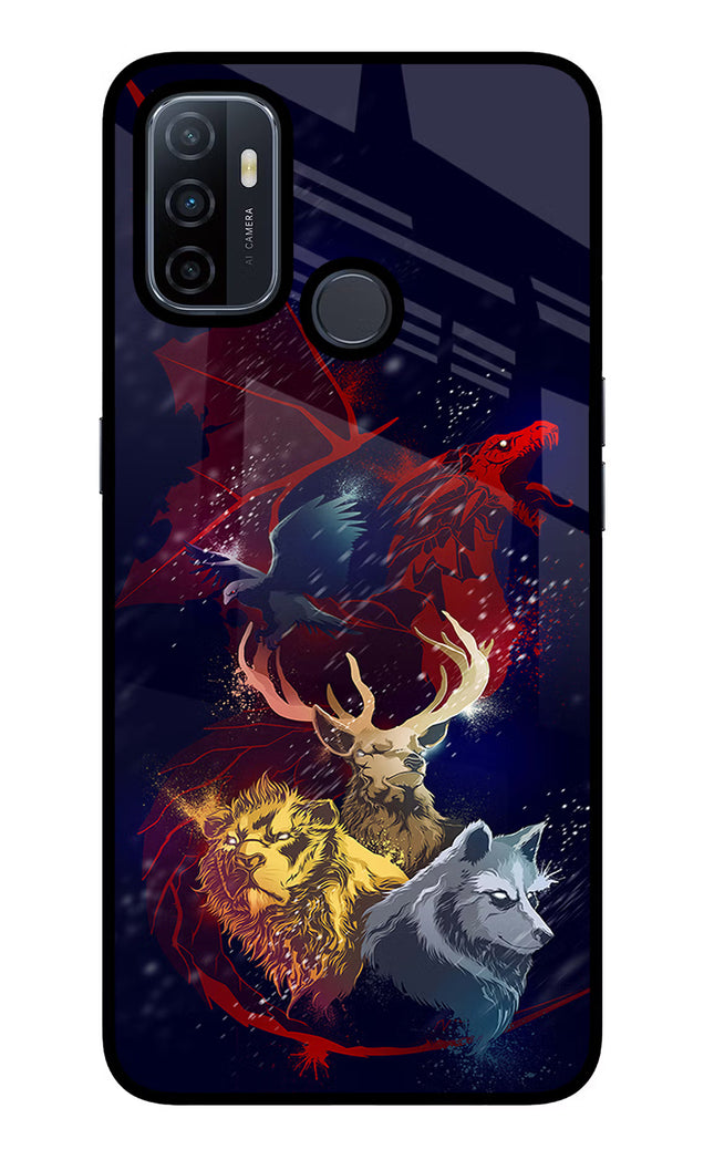 Game Of Thrones Oppo A53 2020 Glass Case Back Cover by Casekaro