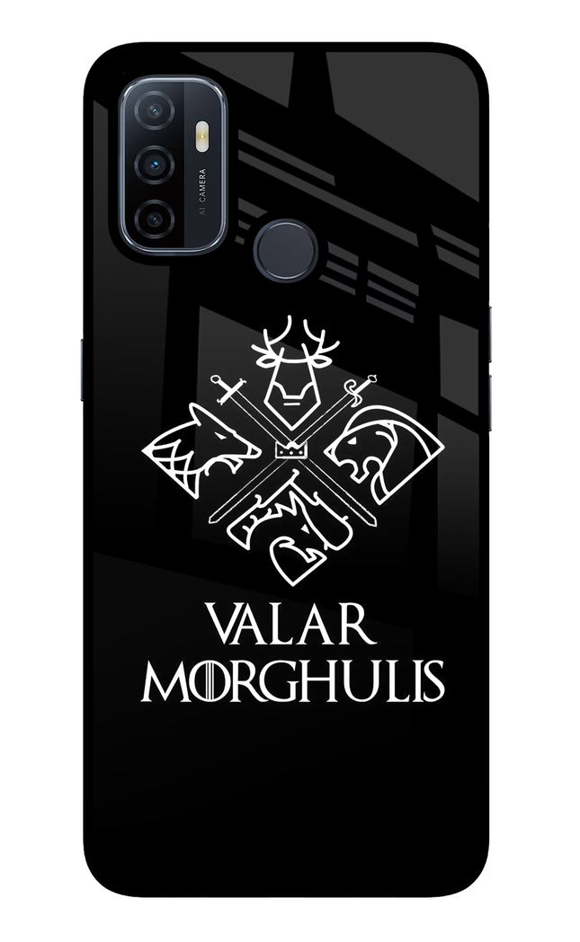 Valar Morghulis | Game Of Thrones Oppo A53 2020 Glass Case Back Cover by Casekaro