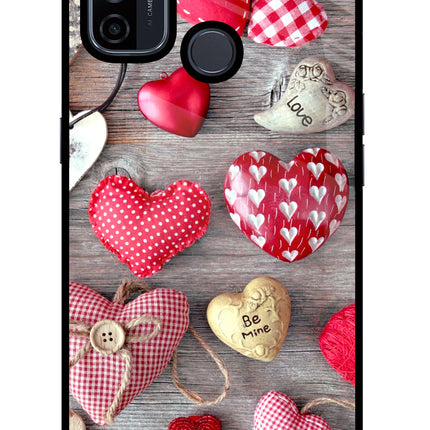 Love Wallpaper Oppo A53 2020 Glass Case Back Cover by Casekaro