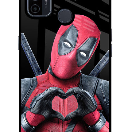 Deadpool Oppo A53 2020 Glass Case Back Cover by Casekaro