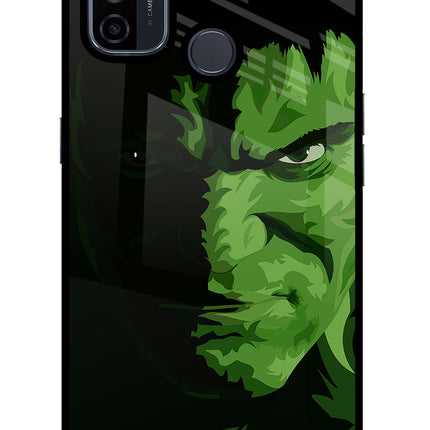 HULK Oppo A53 2020 Glass Case Back Cover by Casekaro