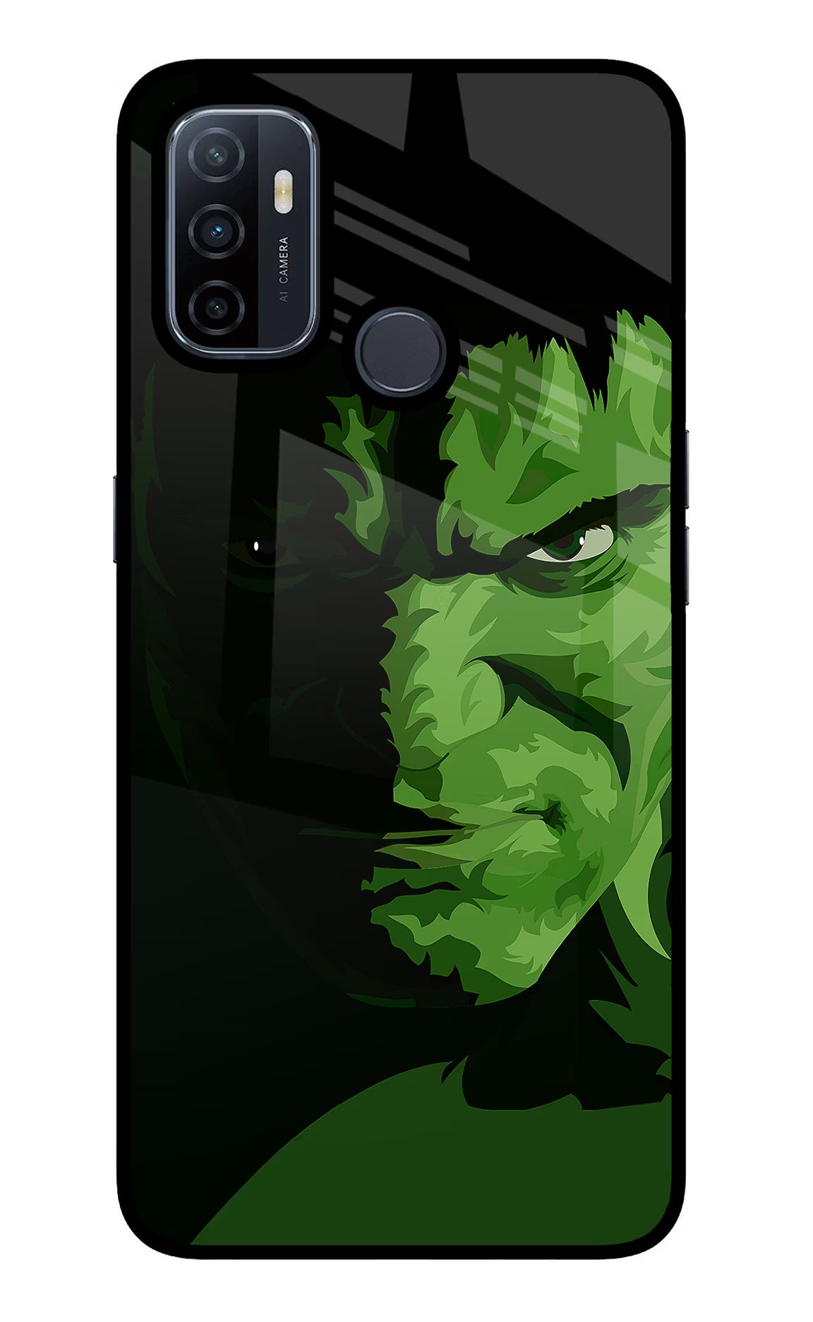 HULK Oppo A53 2020 Glass Case Back Cover by Casekaro