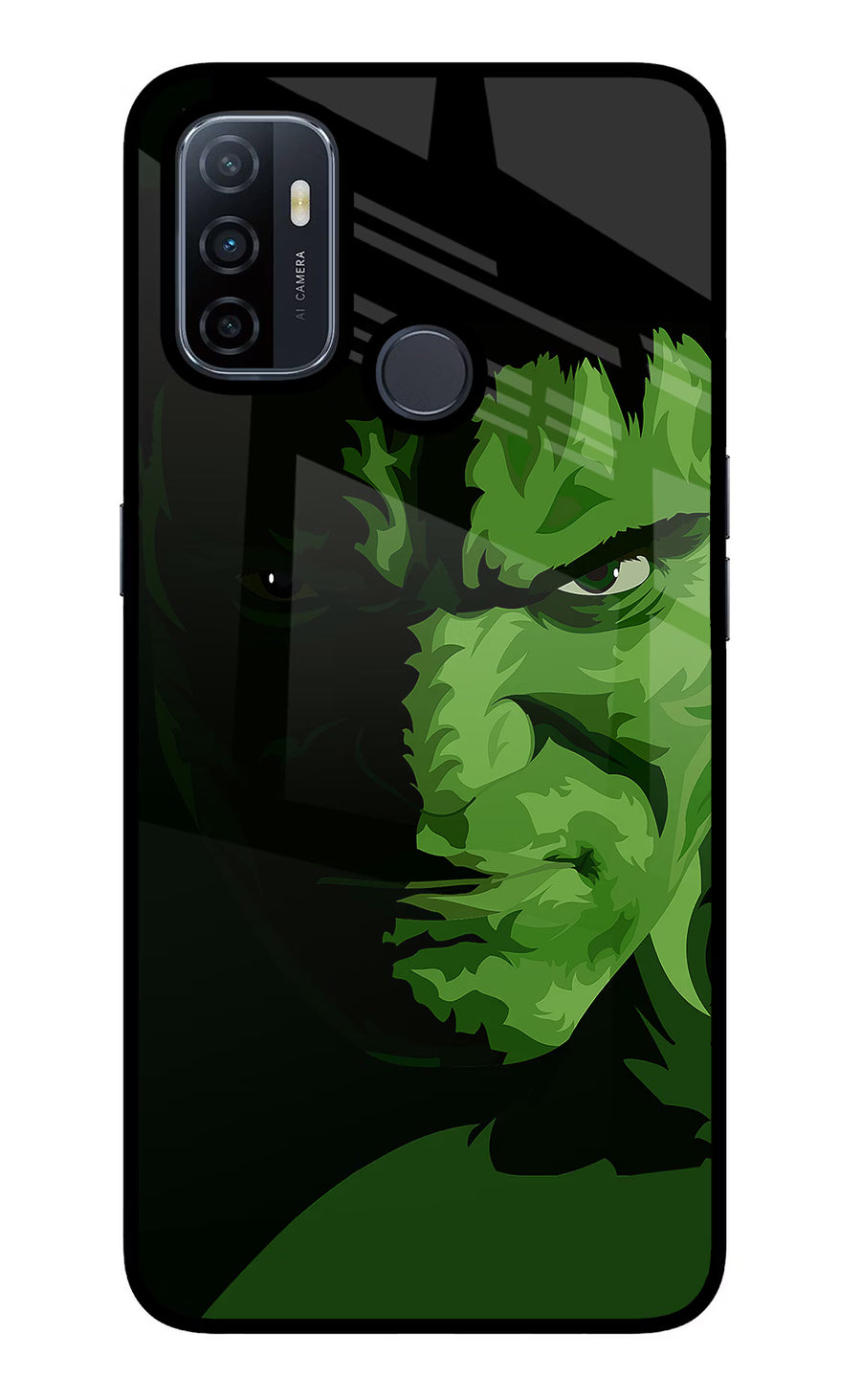 HULK Oppo A53 2020 Back Cover, Glass case